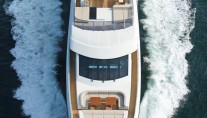 45m yacht Tatiana helicopter view